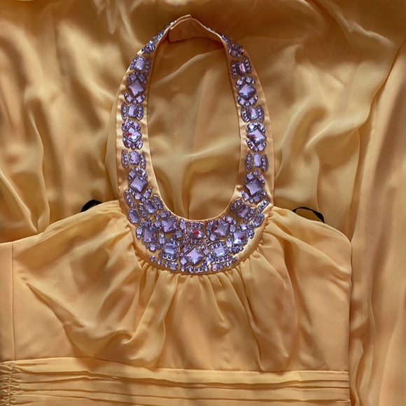 Laundry by Shelli Segal Yellow dress/ gown Sz 6 - Picture 4 of 6